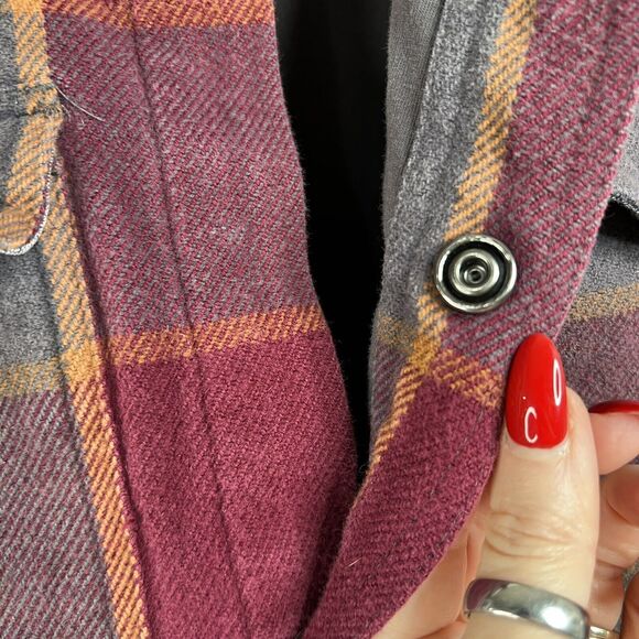 Toad & Co Size S Shirt Jacket Mojac Dos Shirtjac Heavyweight Flannel Snap FLAW - Picture 6 of 16